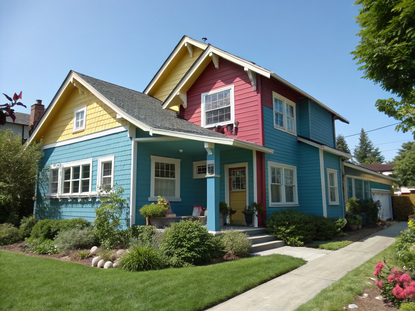 Restored modern exterior siding with rich weatherproof finish